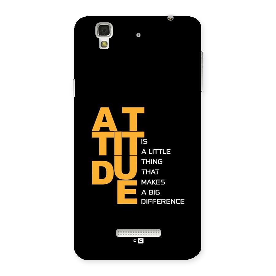 Attitude Difference Back Case for YU Yureka Plus