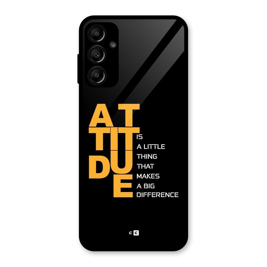 Attitude Difference Glass Back Case for Galaxy A14 5G