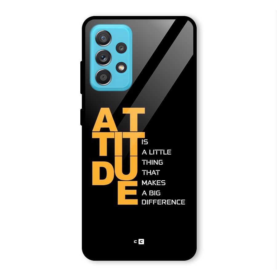Attitude Difference Glass Back Case for Galaxy A52