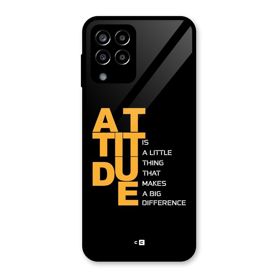 Attitude Difference Glass Back Case for Galaxy M33