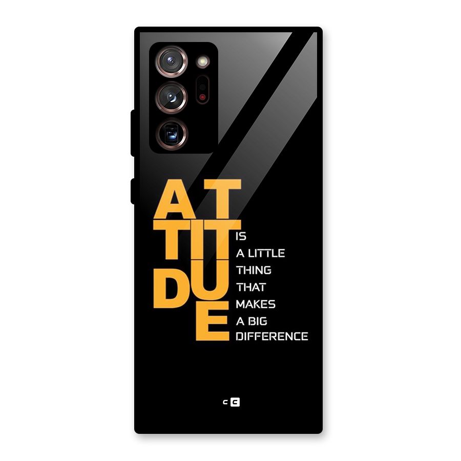 Attitude Difference Glass Back Case for Galaxy Note 20 Ultra 5G