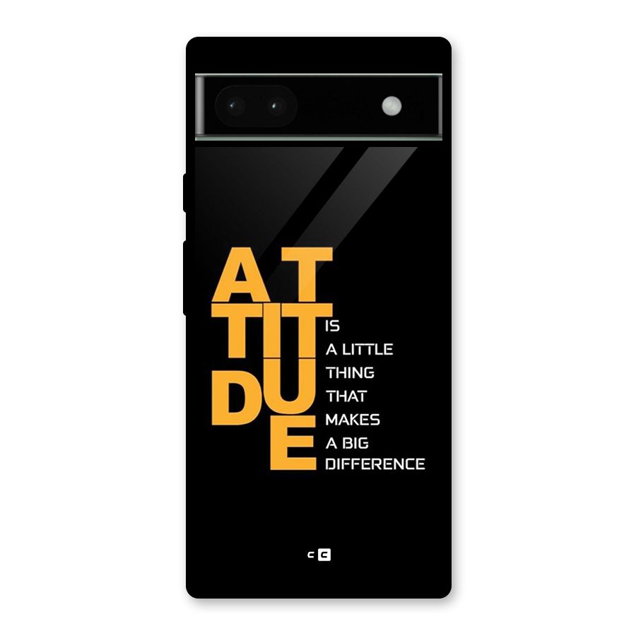 Attitude Difference Glass Back Case for Google Pixel 6a