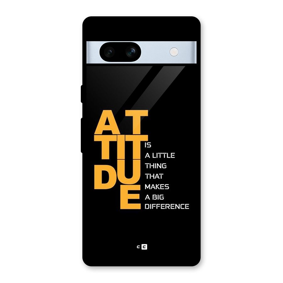 Attitude Difference Glass Back Case for Google Pixel 7a
