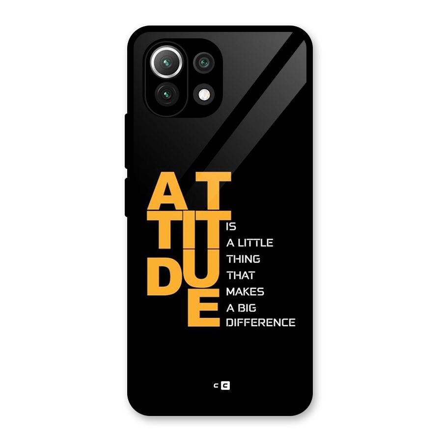 Attitude Difference Glass Back Case for Mi 11 Lite NE 5G
