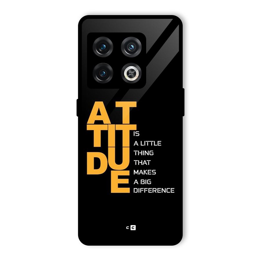 Attitude Difference Glass Back Case for OnePlus 10 Pro 5G