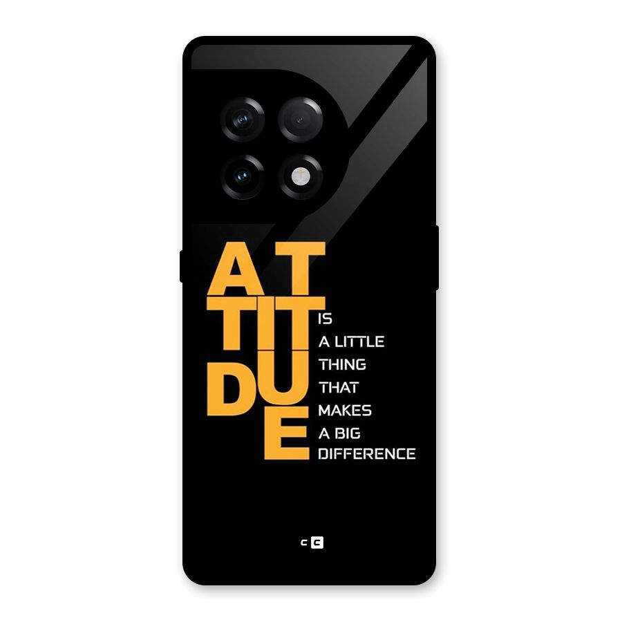 Attitude Difference Glass Back Case for OnePlus 11R