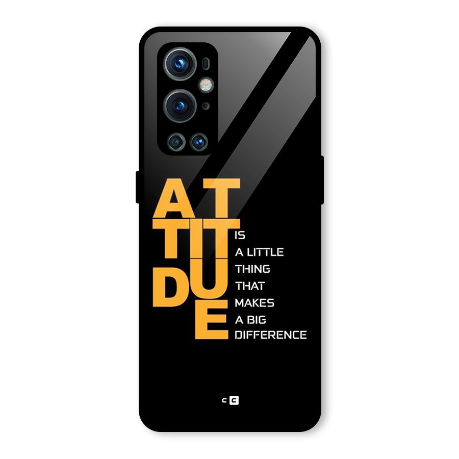 Attitude Difference Glass Back Case for OnePlus 9 Pro