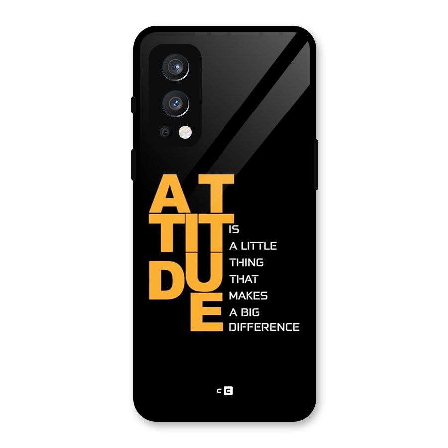 Attitude Difference Glass Back Case for OnePlus Nord 2 5G