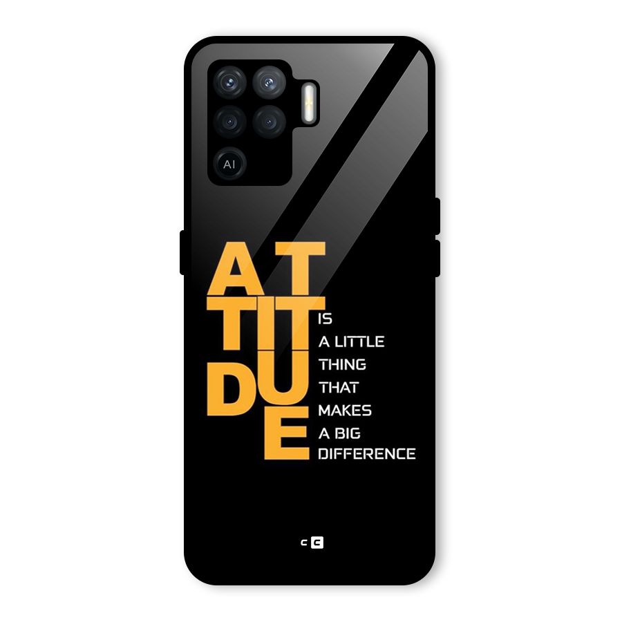 Attitude Difference Glass Back Case for Oppo F19 Pro
