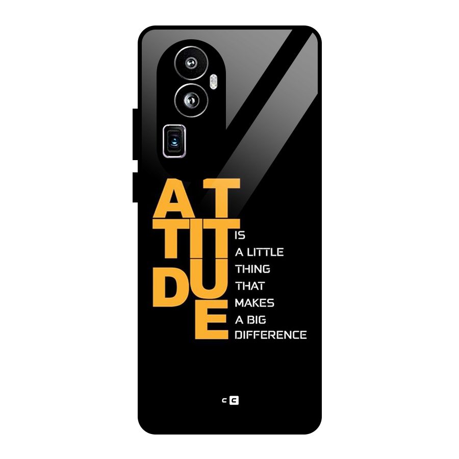 Attitude Difference Glass Back Case for Oppo Reno10 Pro Plus