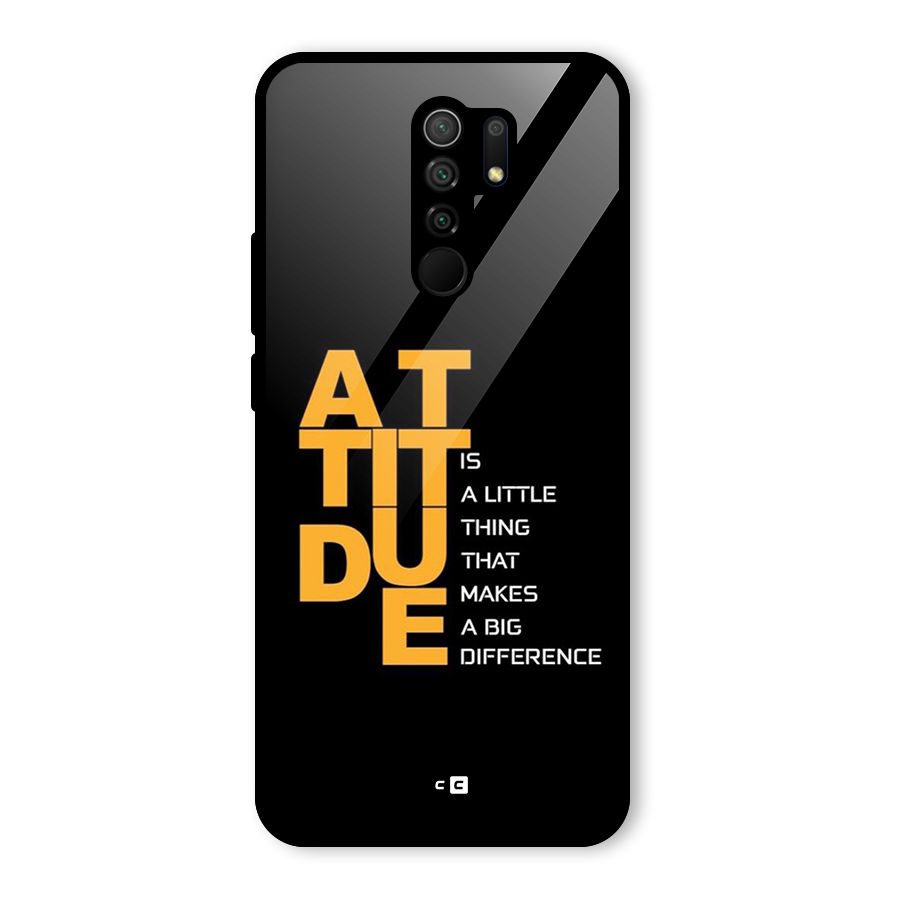 Attitude Difference Glass Back Case for Poco M2