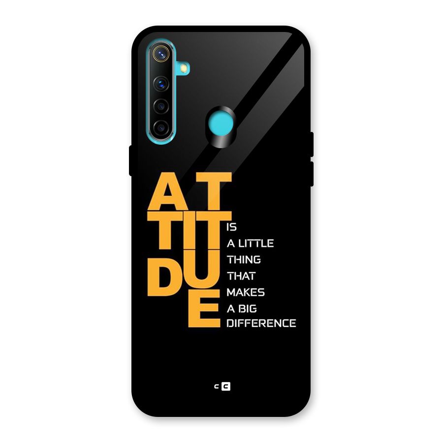 Attitude Difference Glass Back Case for Realme 5