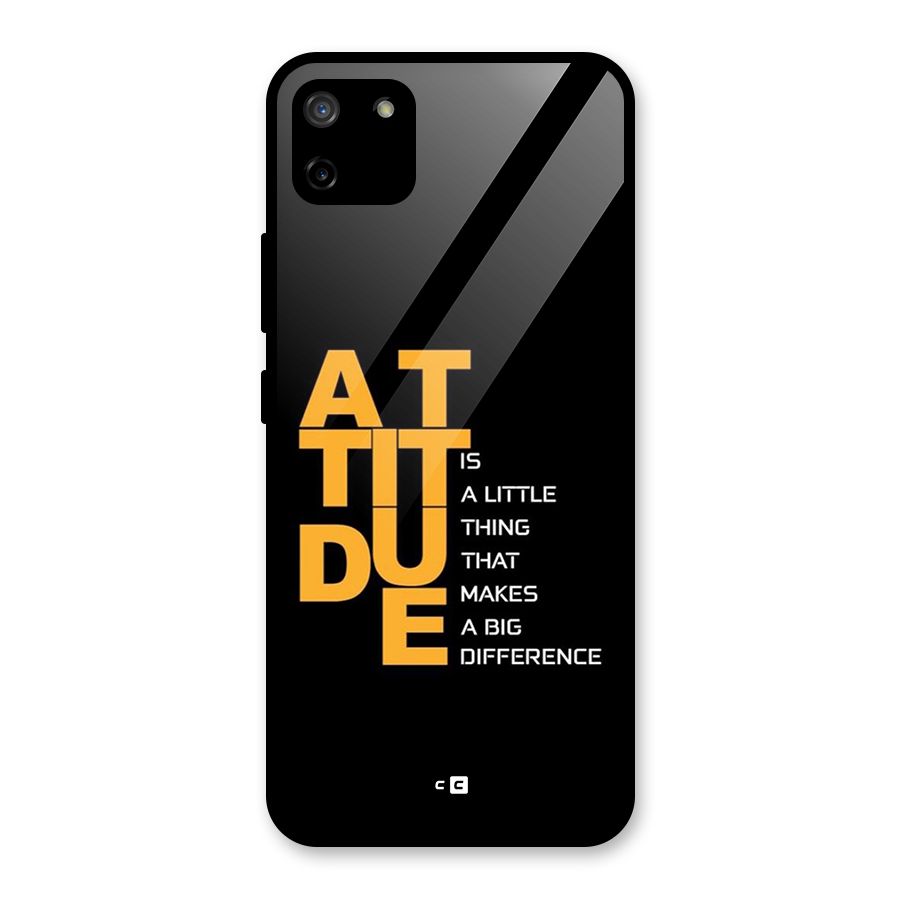 Attitude Difference Glass Back Case for Realme C11