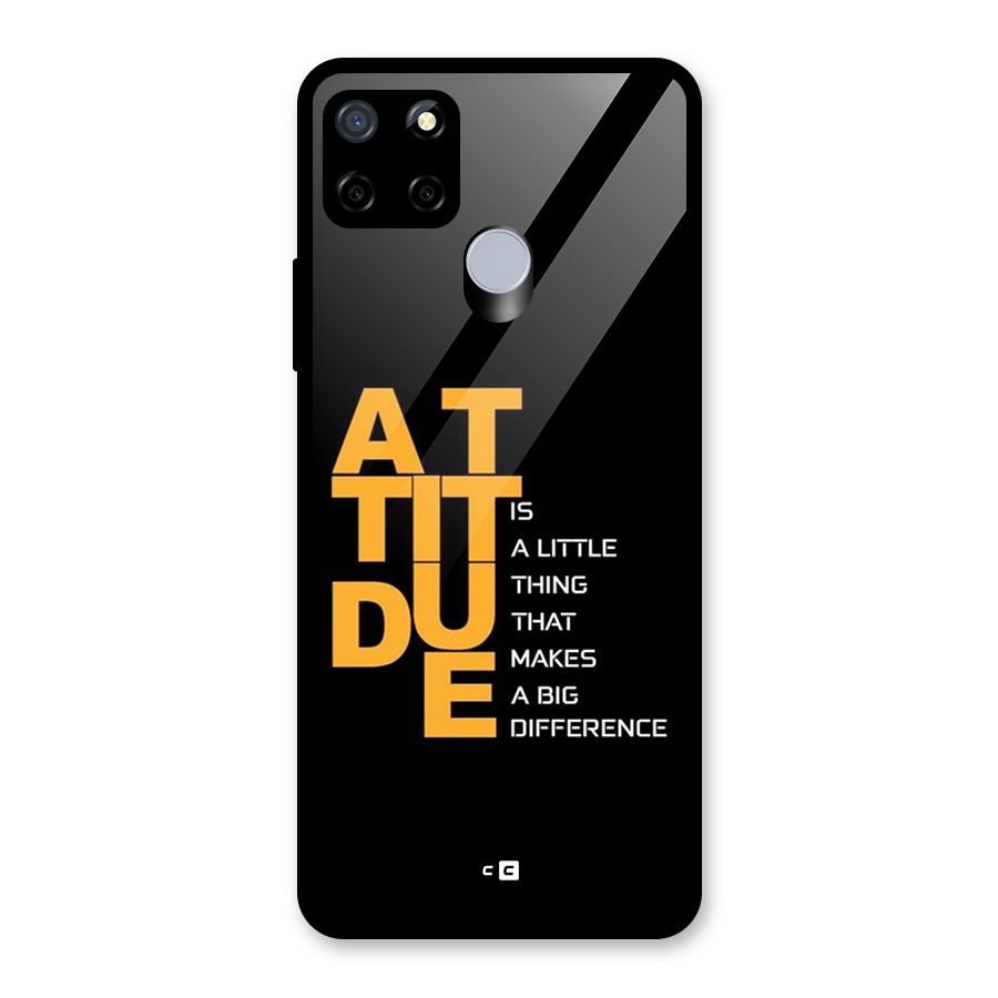 Attitude Difference Glass Back Case for Realme C12
