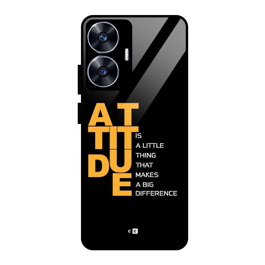Attitude Difference Glass Back Case for Realme Narzo N55