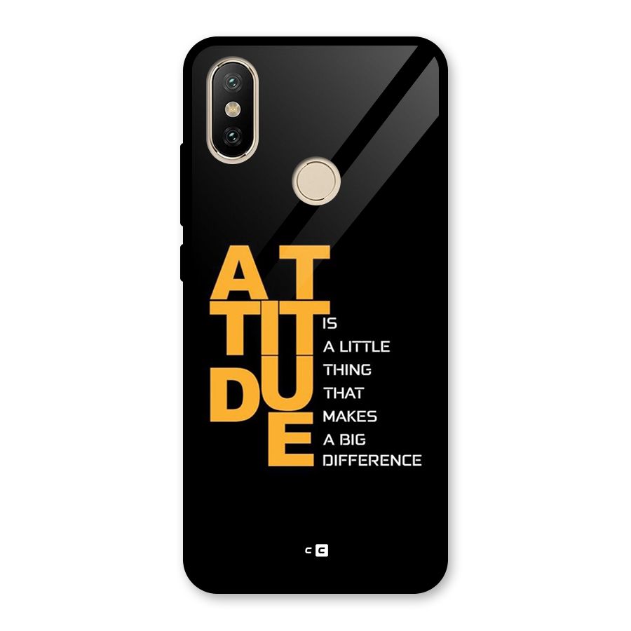 Attitude Difference Glass Back Case for Redmi A2