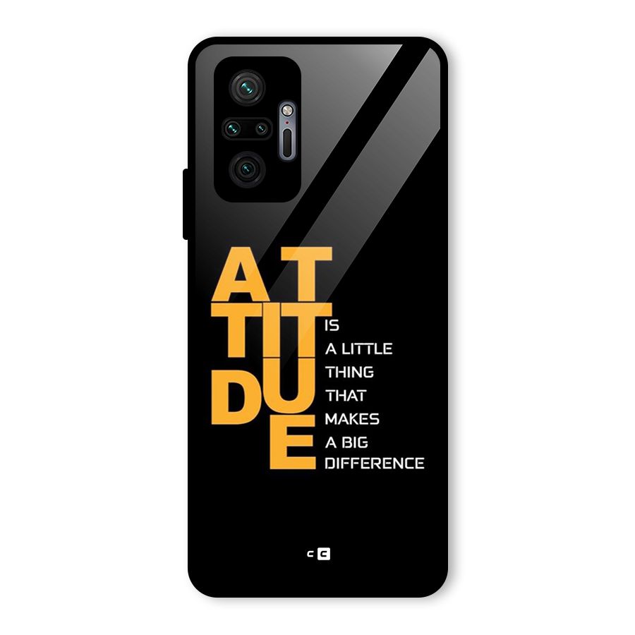 Attitude Difference Glass Back Case for Redmi Note 10 Pro Max