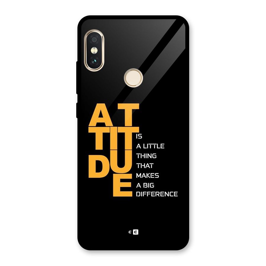 Attitude Difference Glass Back Case for Redmi Note 5 Pro