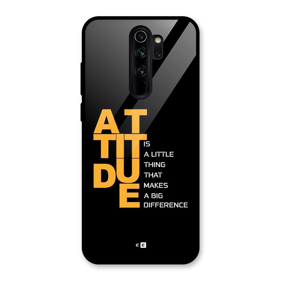 Attitude Difference Glass Back Case for Redmi Note 8 Pro