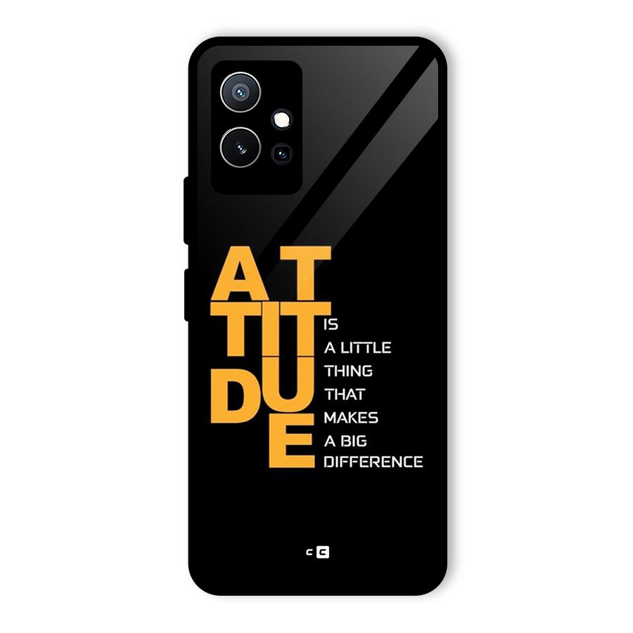 Attitude Difference Glass Back Case for Vivo T1 5G