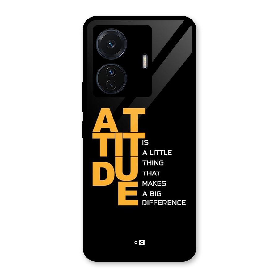 Attitude Difference Glass Back Case for Vivo T1 Pro