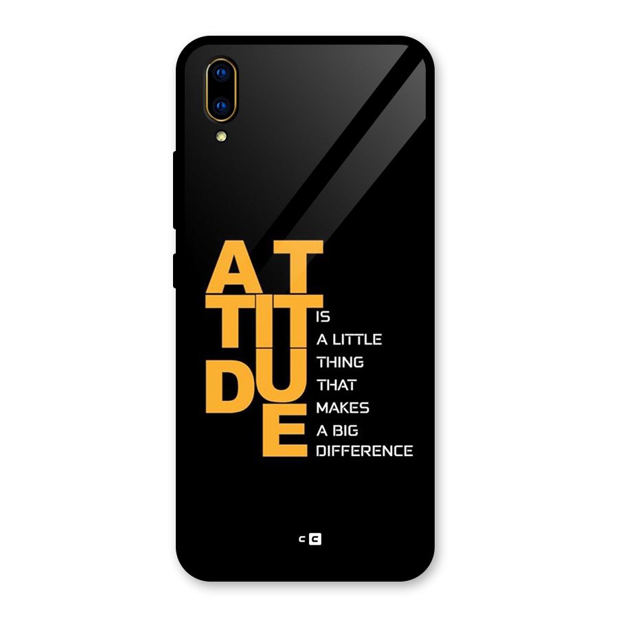 Attitude Difference Glass Back Case for Vivo V11 Pro