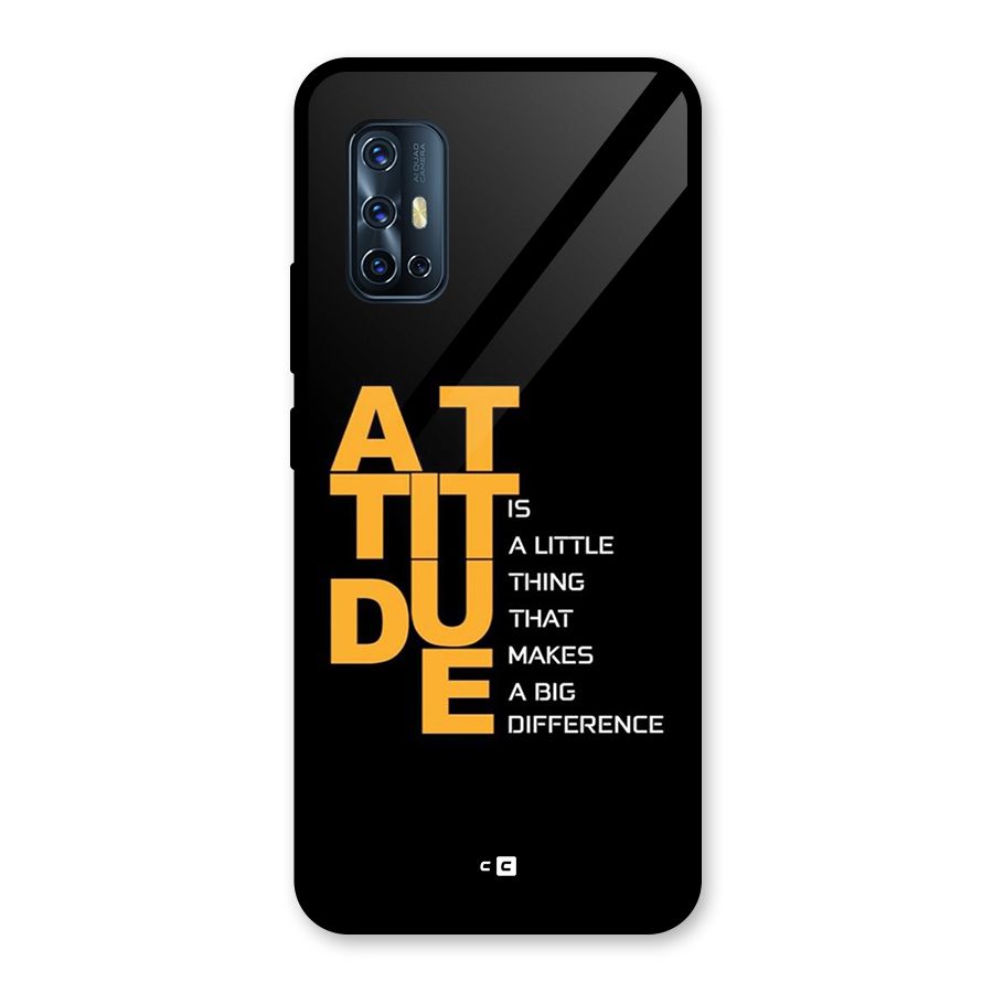 Attitude Difference Glass Back Case for Vivo V17