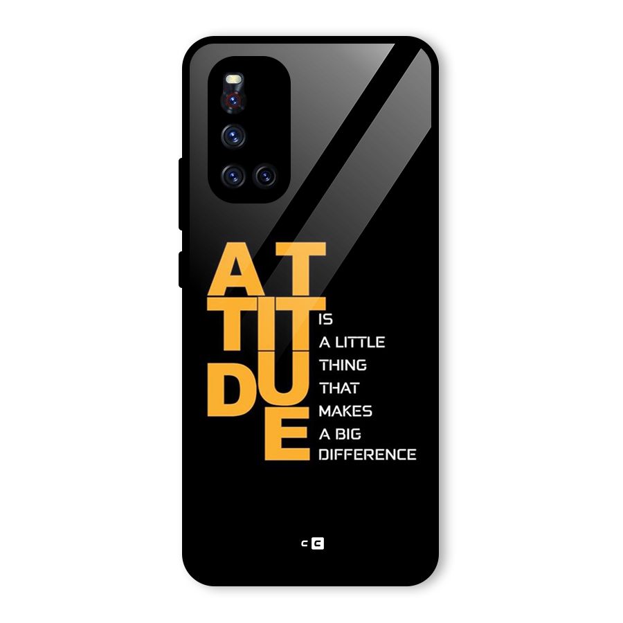 Attitude Difference Glass Back Case for Vivo V19