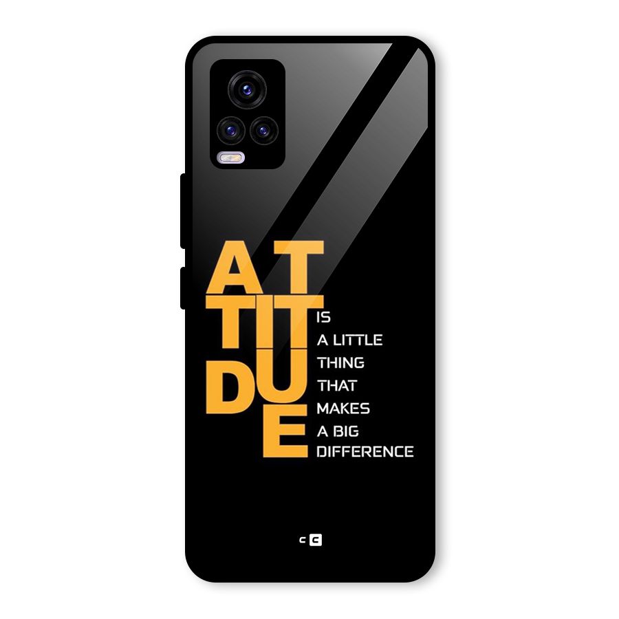 Attitude Difference Glass Back Case for Vivo V20