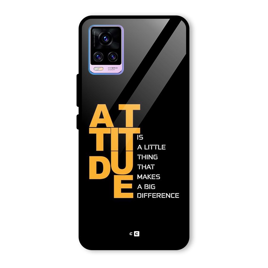 Attitude Difference Glass Back Case for Vivo V20 Pro