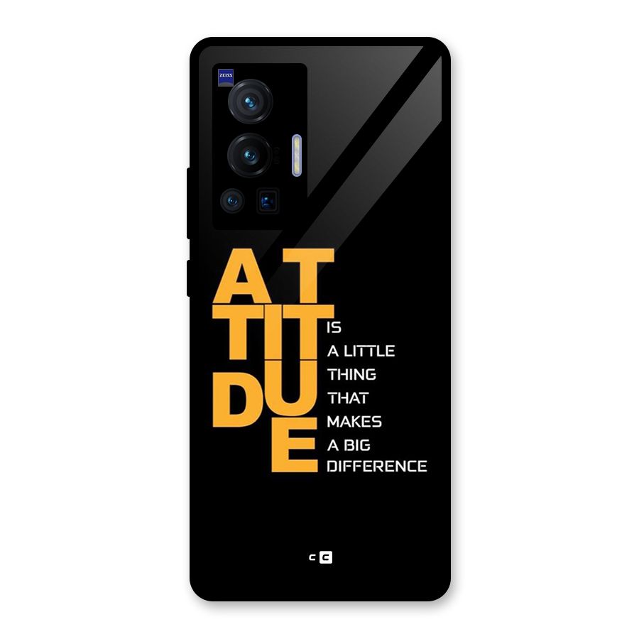 Attitude Difference Glass Back Case for Vivo X70 Pro