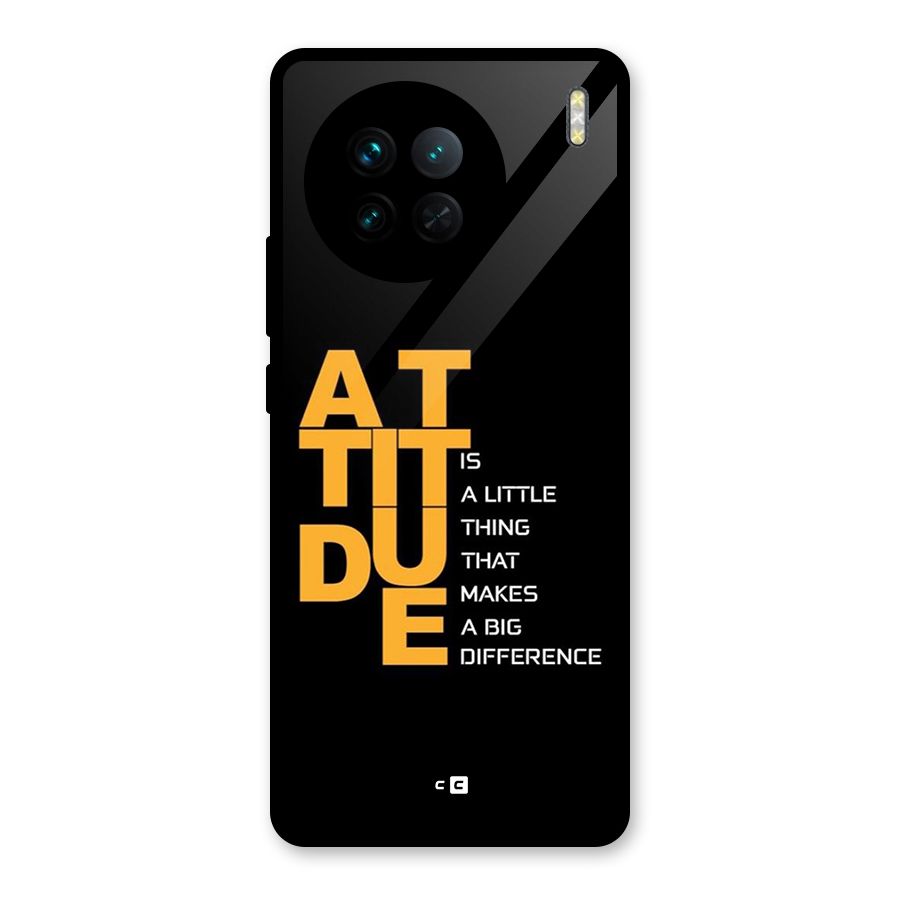 Attitude Difference Glass Back Case for Vivo X90