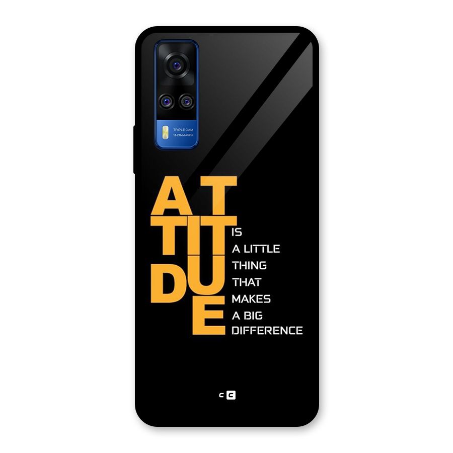 Attitude Difference Glass Back Case for Vivo Y31