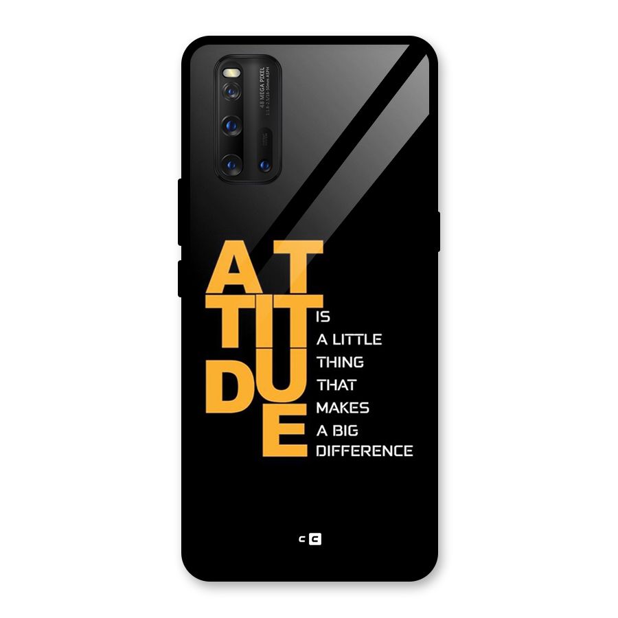 Attitude Difference Glass Back Case for Vivo iQOO 3