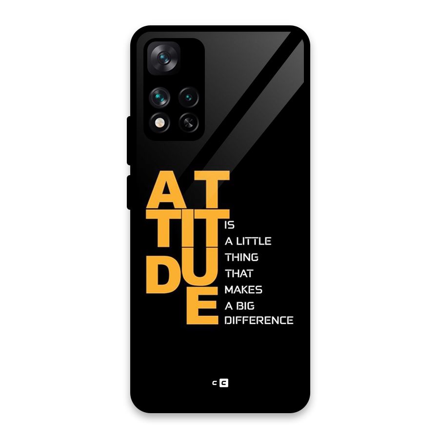 Attitude Difference Glass Back Case for Xiaomi 11i 5G