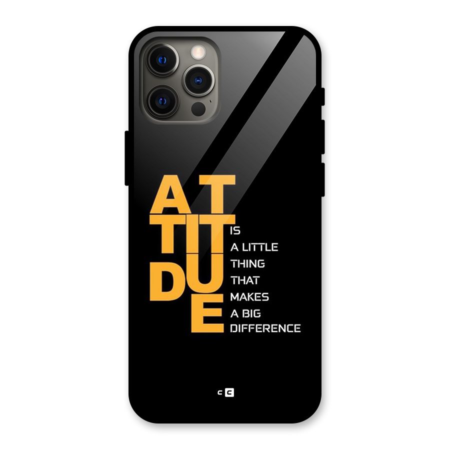 Attitude Difference Glass Back Case for iPhone 12 Pro Max