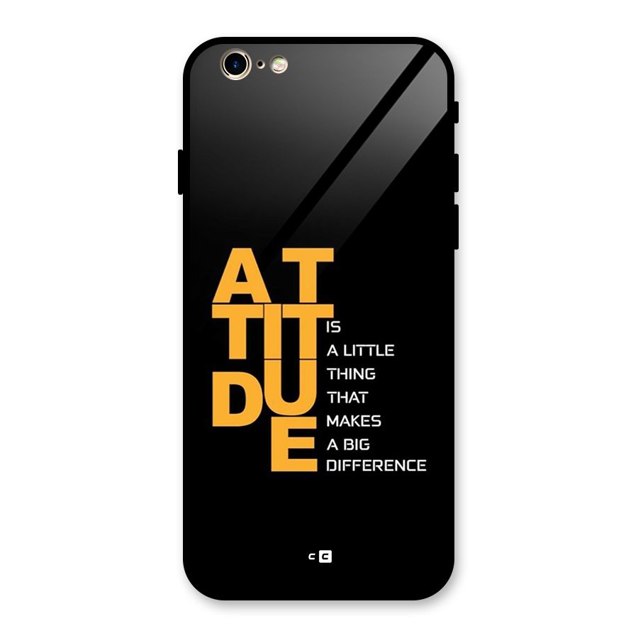 Attitude Difference Glass Back Case for iPhone 6 6S