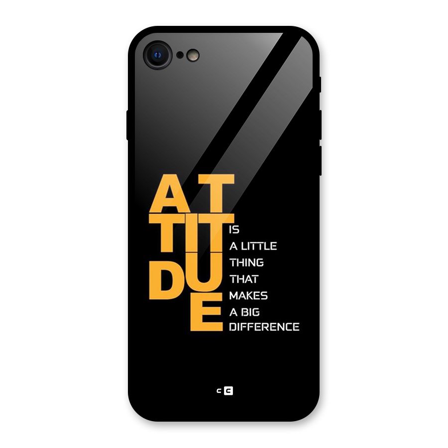 Attitude Difference Glass Back Case for iPhone SE 2022
