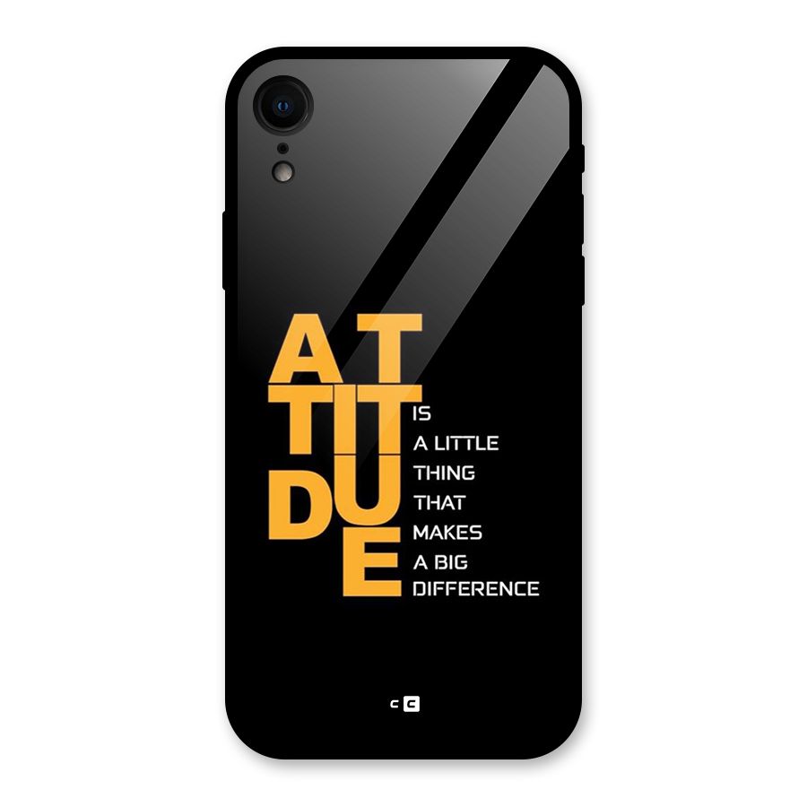 Attitude Difference Glass Back Case for iPhone XR