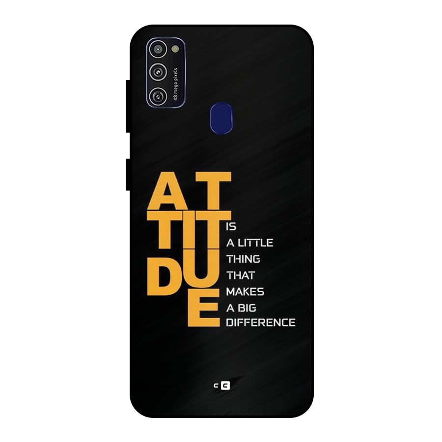 Attitude Difference Metal Back Case for Galaxy M30s