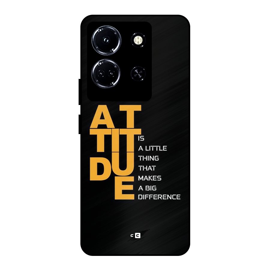 Attitude Difference Metal Back Case for Infinix Note 30 5G