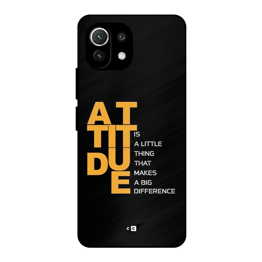 Attitude Difference Metal Back Case for Mi 11 Lite