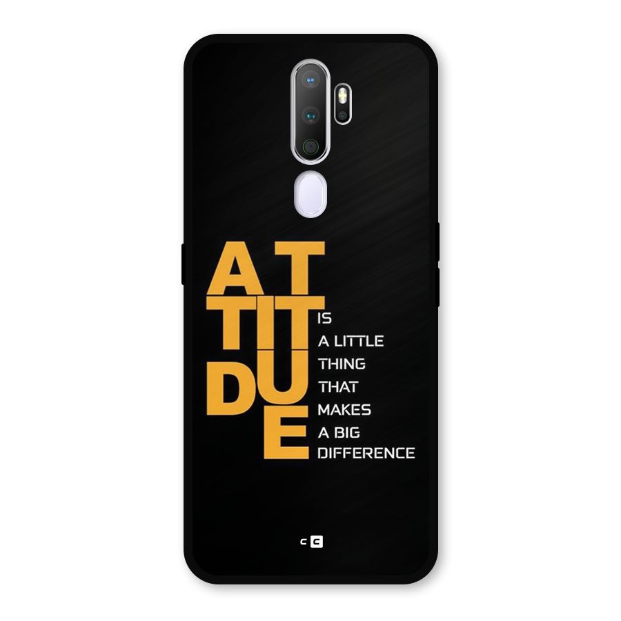 Attitude Difference Metal Back Case for Oppo A5 (2020)