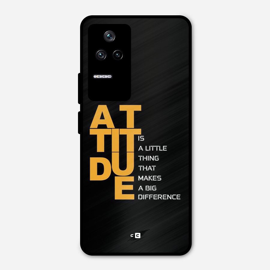 Attitude Difference Metal Back Case for Poco F4 5G
