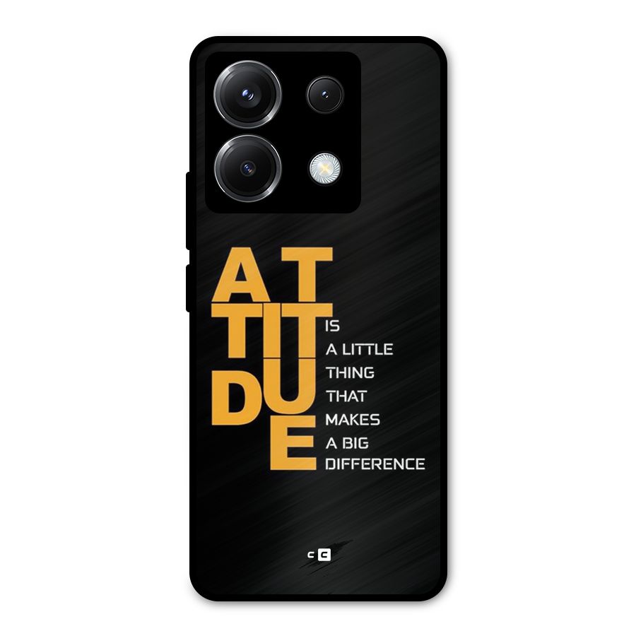 Attitude Difference Metal Back Case for Poco X6