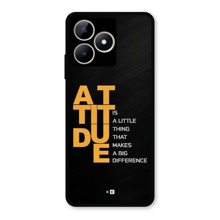 Attitude Difference Metal Back Case for Realme C53
