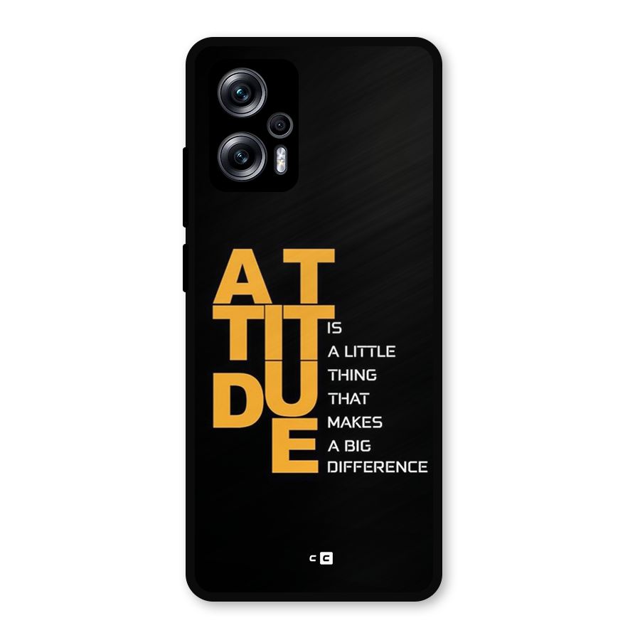 Attitude Difference Metal Back Case for Redmi K50i