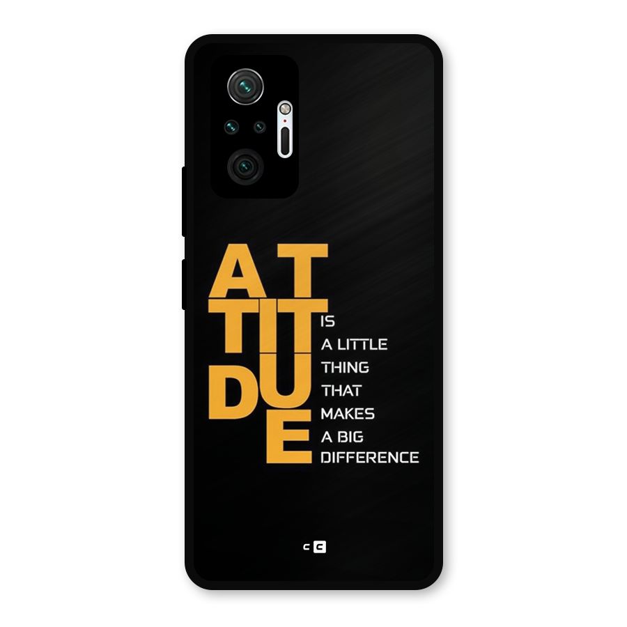 Attitude Difference Metal Back Case for Redmi Note 10 Pro Max