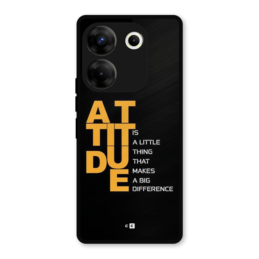 Attitude Difference Metal Back Case for Tecno Camon 20 Pro