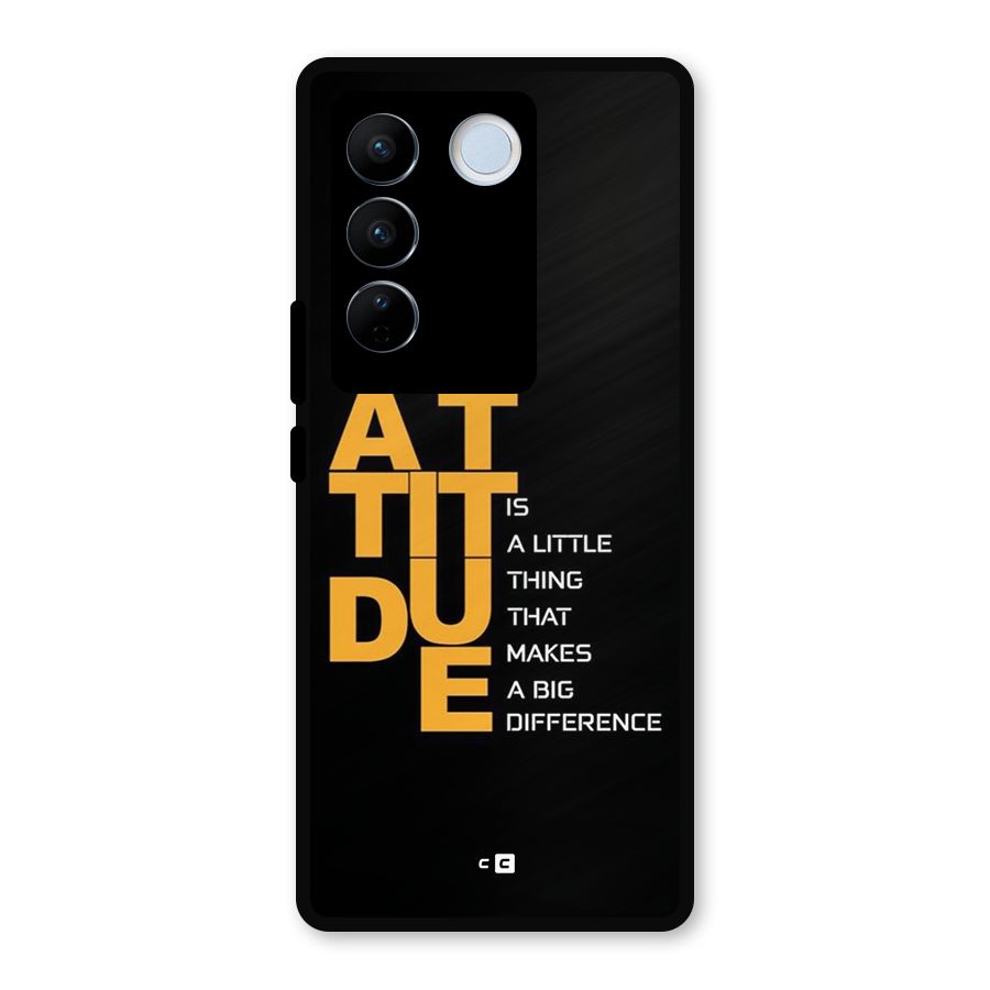Attitude Difference Metal Back Case for Vivo V27
